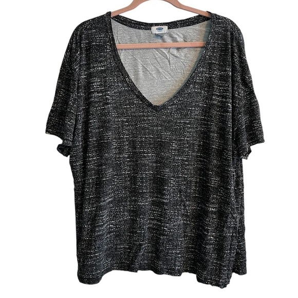 Old Navy XXL Tee Short Sleeves Soft Stretch Plus Size Tshirt Vneck - Picture 1 of 4